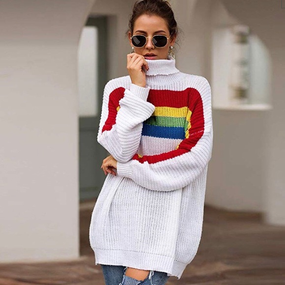 🌈🌈women turtleneck sweater - Picture 3 of 5